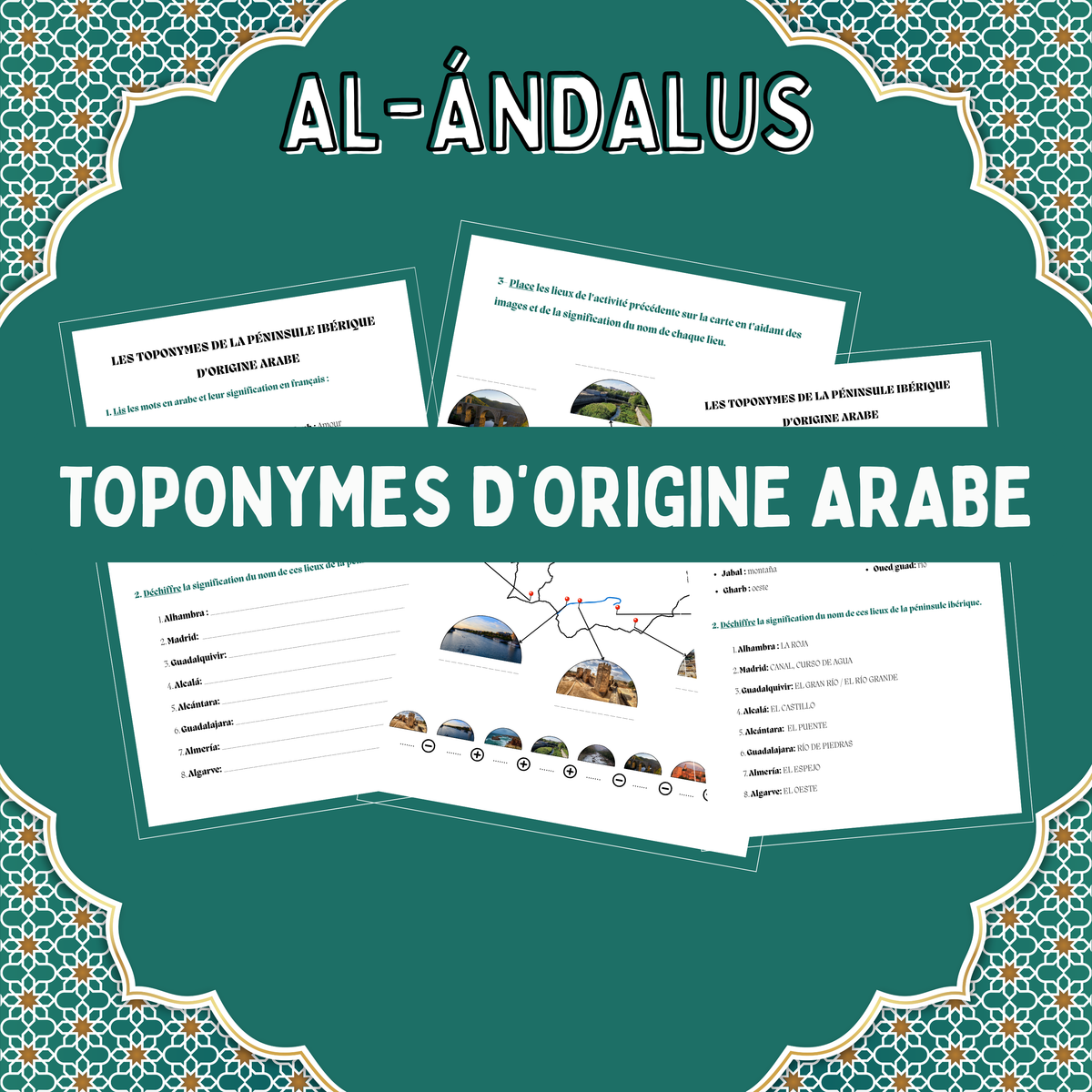 Toponymes ibériques d'origine arabe